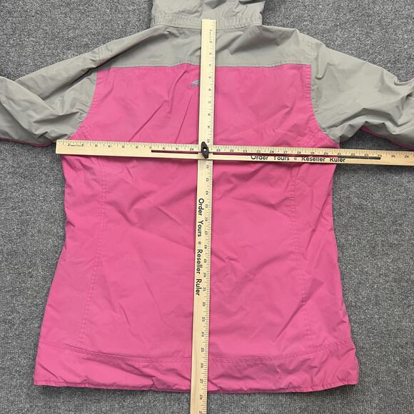 Golite Jacket Womens Large Pink Gray Hooded Full Zip Outdoor Waterproof Coat - Picture 8 of 10